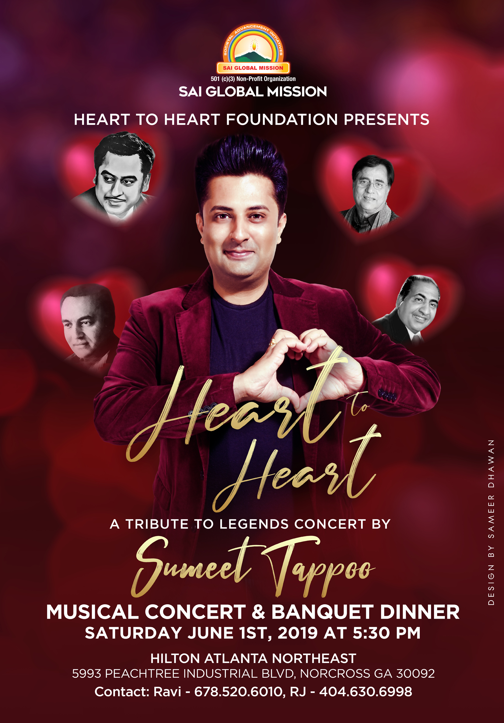 A fundraiser concert for Sai Global Mission, 2019